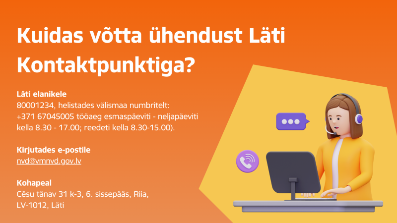 Kuidas votta uhendust Lati Kontaktpunktiga?